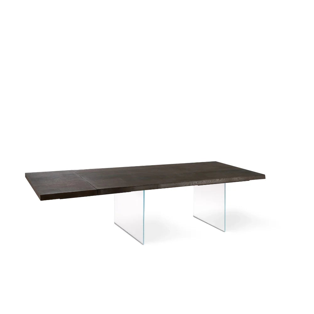 Tavolo da pranzo allungabile in legno impiallacciato rovere termocotto Forest 160-240x90 cm fino a 10 posti Made in Italy | Duzzle