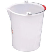 SECCHIO ALIMENTARE C/BECCO  9 L BIANCO- ICS- 1,0 pz