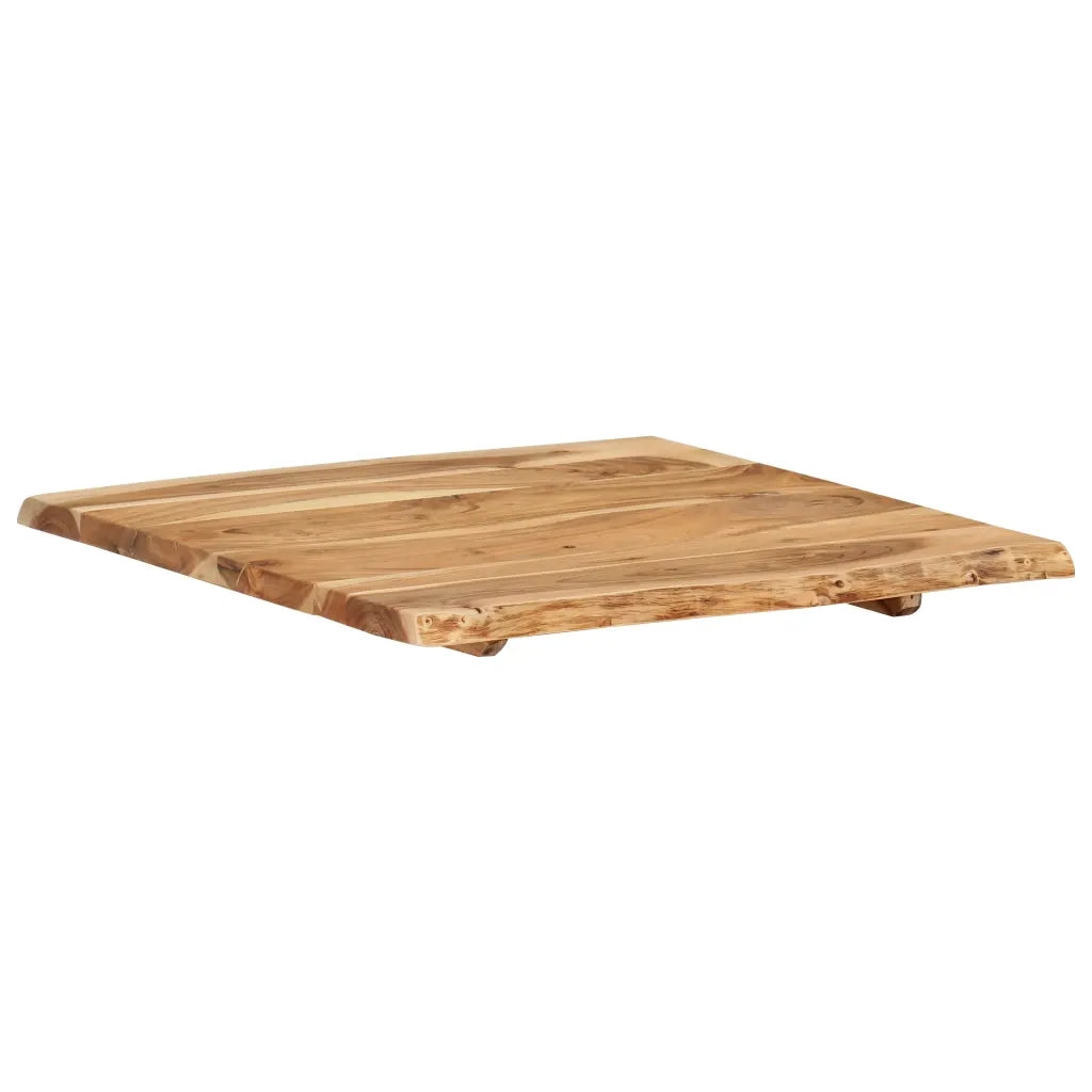 Piano del Tavolo in Legno Massello di Acacia 58x(50-60)x2,5 cm cod mxl 69865