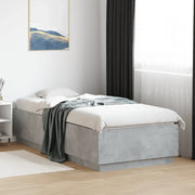 Giroletto-Struttura Letto Grigio Cemento 100x200 cm in Legno Multistrato 894605