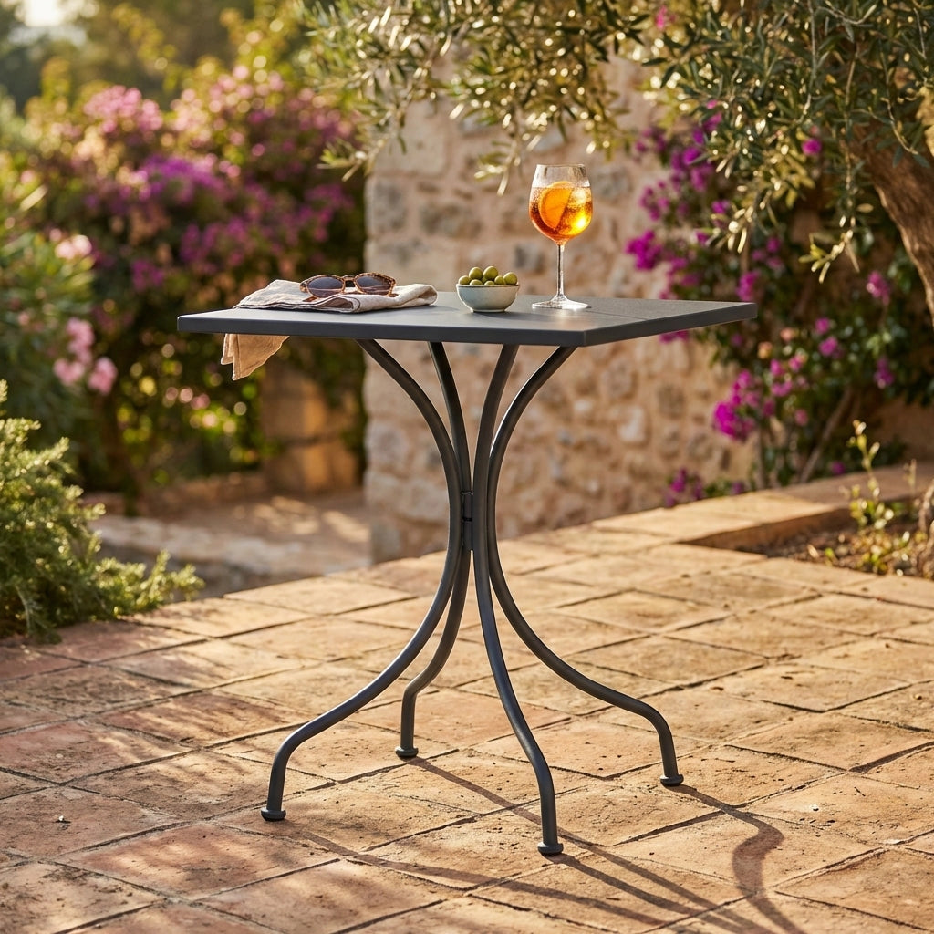 Tavolo da Giardino in Acciaio cm 60x60x172 - LUCKY