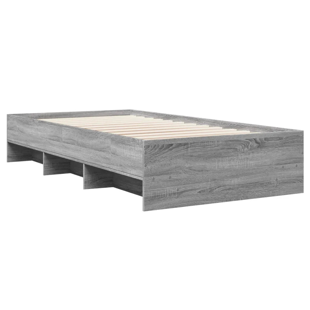 Giroletto-Struttura Letto Grigio Sonoma 100x200 cm in Legno Multistrato 855217