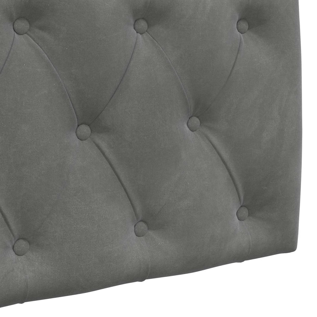 Testiera | Testata sospesa Con luce LED Grigio Scuro Velluto