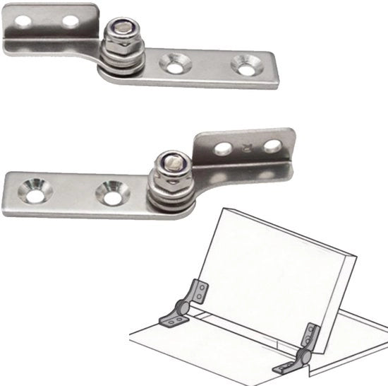 Dempingsscharnier 2PCS - Acciaio Inossidabile - Rotazione Silenziosa - Installazione Facile - Regolabile - Alta Stabilità - Scharniere