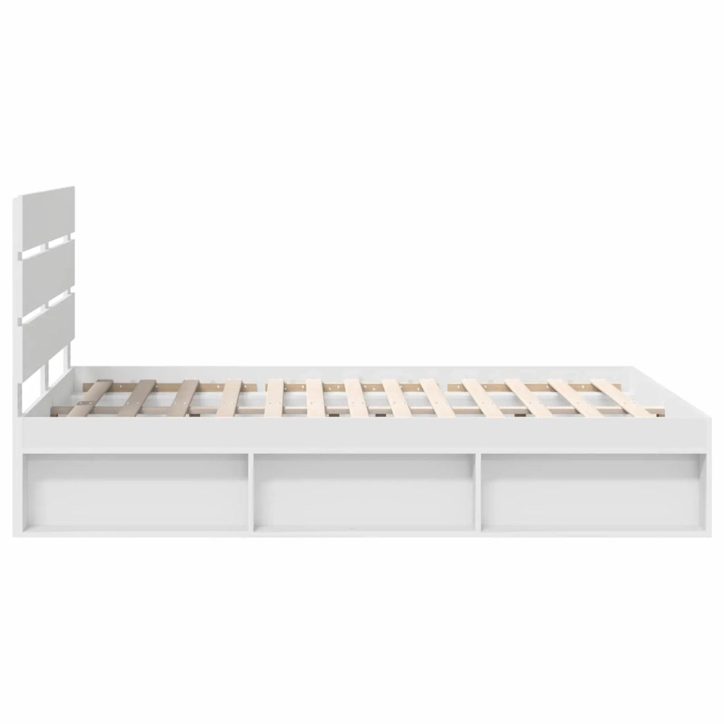 Struttura del letto Bianco 150 x 200 cm Pino massello 3411728