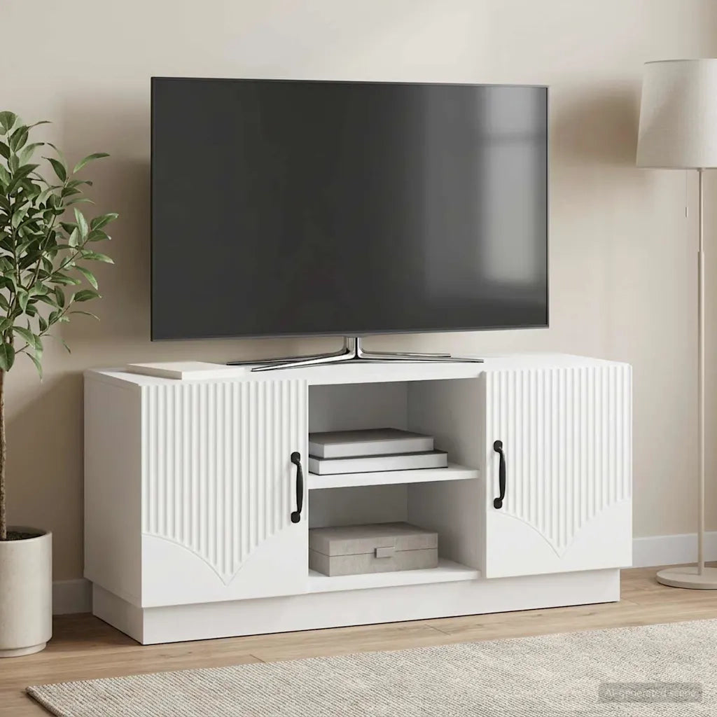 Mobile TV Bianco 102 x 34,5 x 47 cm Legno ingegnerizzato 895385