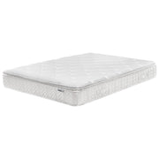 Materasso a molle insacchettate Tessuto di bambù bianco Double 140 x 200 cm 5 Zone medio Firm sfoderabile
