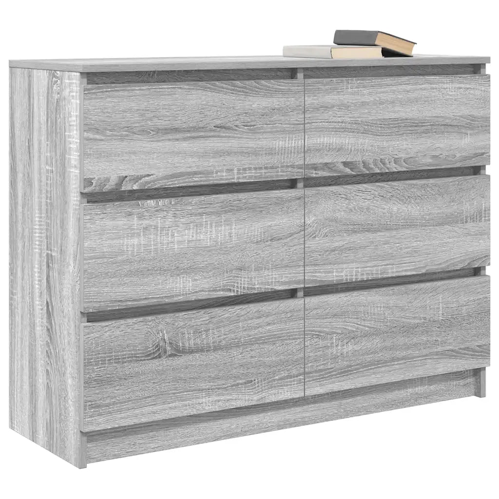 Credenza Grigio Sonoma 100x35x76 cm in Legno Multistrato 3328503