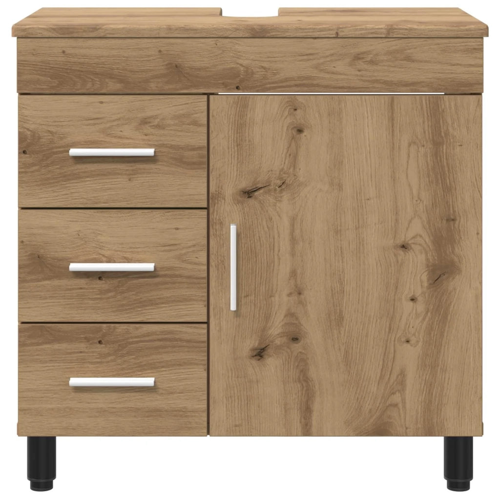 Mobiletto da bagno Rovere Artigianale 60 x 35 x 60 cm 889384
