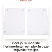 Fotolijst Acryl 6x9 cm - Fotolijst Doppia Facia - Fotolijst Transparente - Fotolijst per Mini 3 pollici Foto - Solida e Duratura - Facile da Usare - Sostegno per Foto