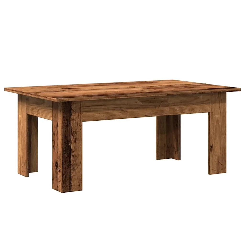 Tavolino salotto | Tavolino da caff¨¨ | Tavolino da Soggiorno Legno Antico 100x60x42 cm in Legno Multistrato