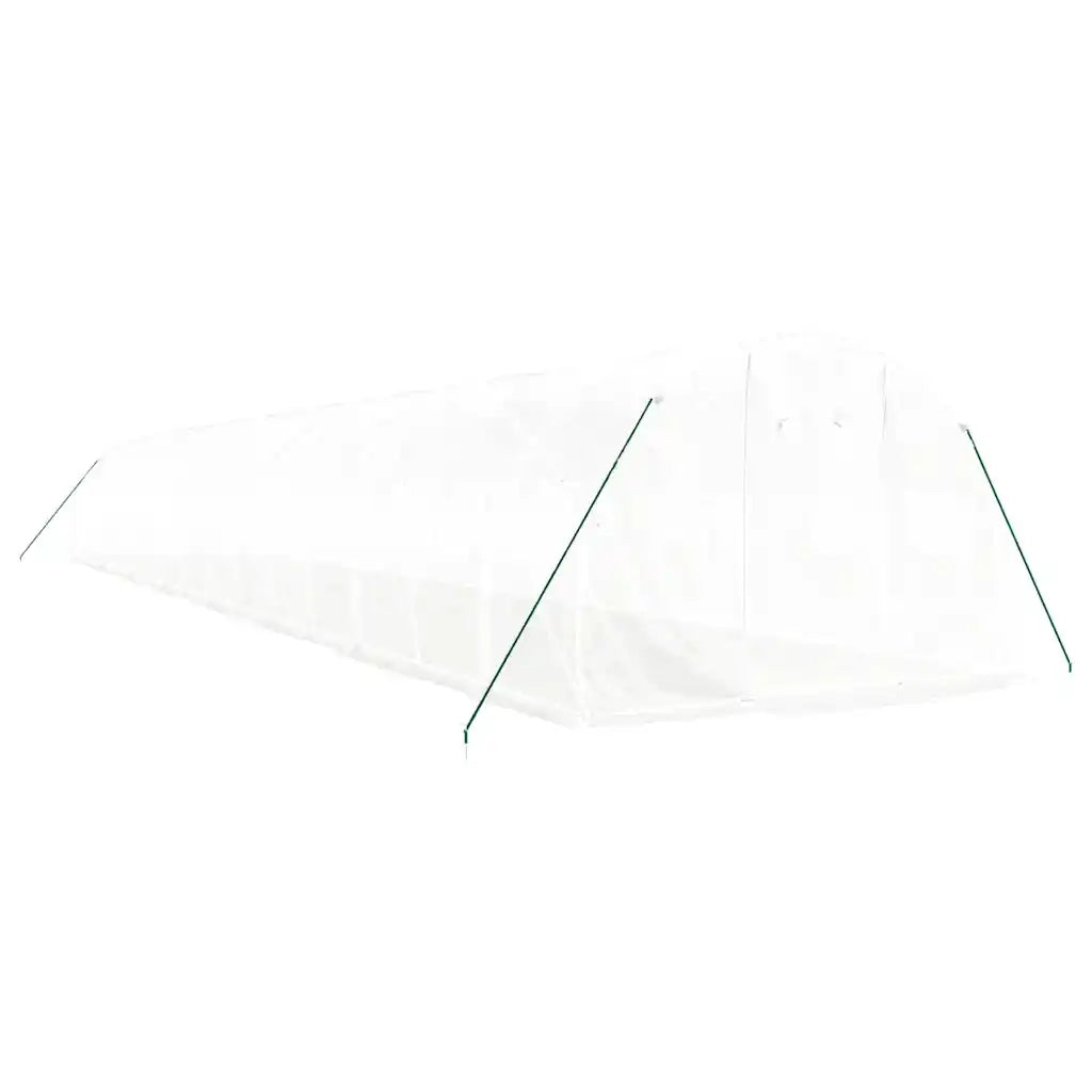 Serra con Telaio in Acciaio Bianco 48 mÂ² 16x3x2 m
