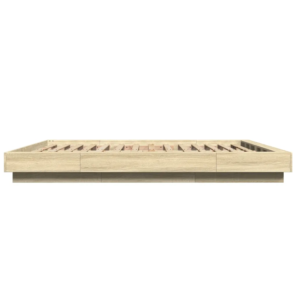 Giroletto-Struttura Letto Rovere Sonoma 150x200 cm in Legno Multistrato 722673