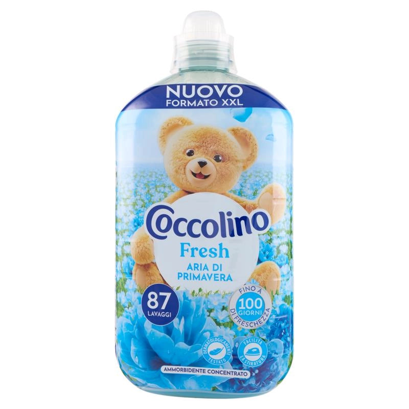COCCOLINO AMMORBIDENTE CONCENTRATO XXL 87 LAVAGGI FRESH ARIA DI PRIMAVERA FINO A 100 GIORNI DI FRESCHEZZA 1827ML