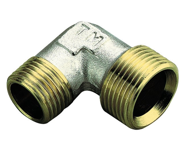 RACCORDO CURVO MASCHIO IN OTTONE GIALLO MODELLO WATERBLOCK-GN 1/2   TIEMME RACCORDERIE SPA