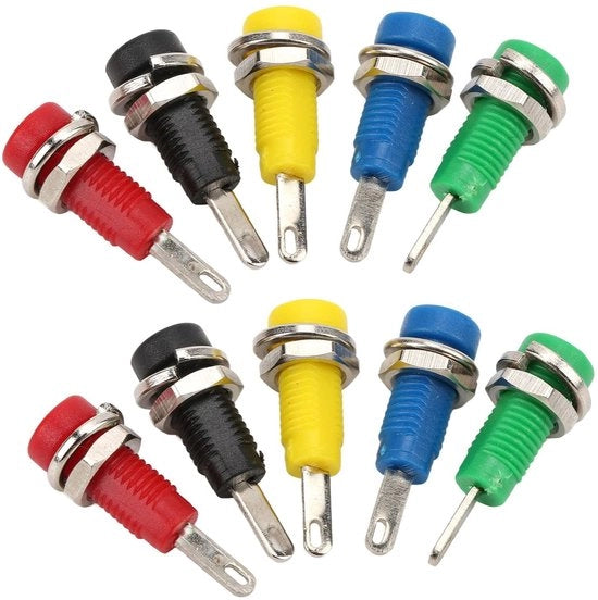 Mini Socket per Banana - Adatto per strumenti elettronici - 10 - Colore: 5 opzioni - Ideale per trasformatori e...