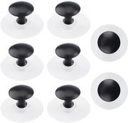 Maniglie in Acciaio Inossidabile 8 pezzi - Autoadesivi - Maniglia Rotonda - 2,5 cm - Design Eterno - Maniglie per Cassetta