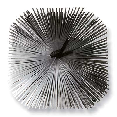 SCOVOLO ACCIAIO X CAMINO DOMUS - MA 12 MM 200X200- 2 pezzi