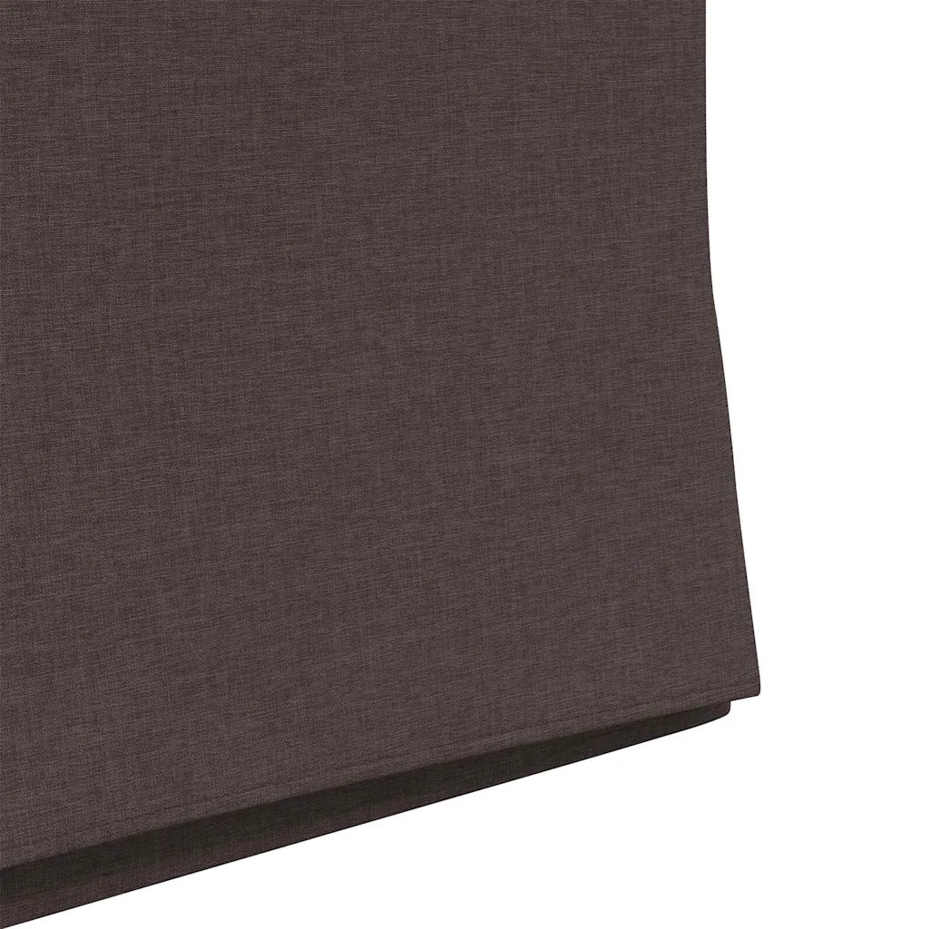 Sedie da pranzo 2 pcs Marrone scuro 57 x 67 x 95 cm Tessuto