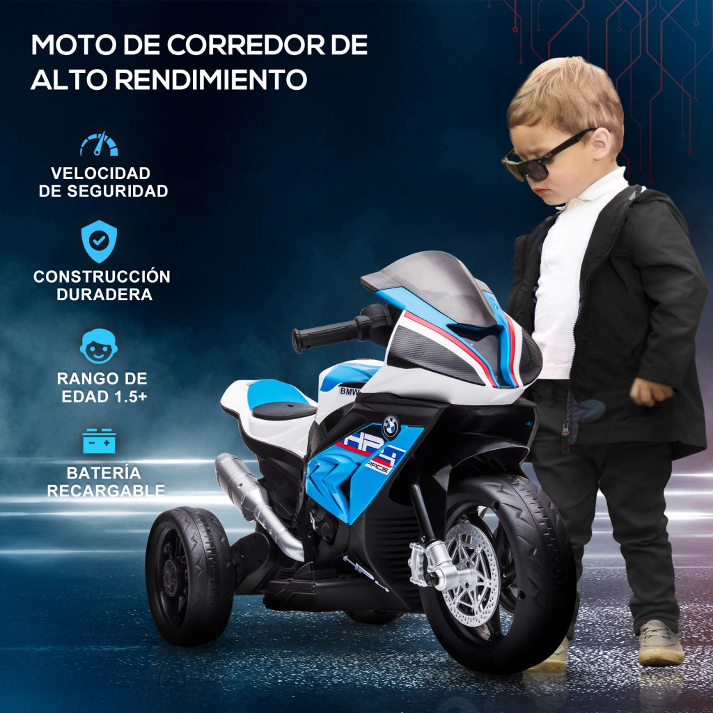 Moto Elettrica per Bambini ¨C zephmum ¨C Blu 82.5x42x54 cm