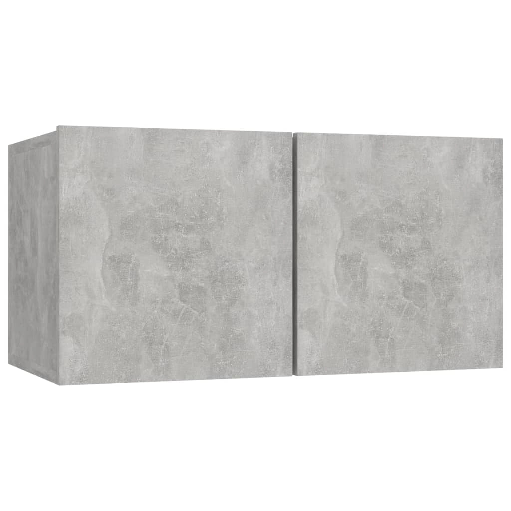 Set di mobili da 8 pezzi tra cui armadio credenza mobile TV televisore per soggiorno camera da letto salotto legno ingegnerizzato grigio 02_0025250