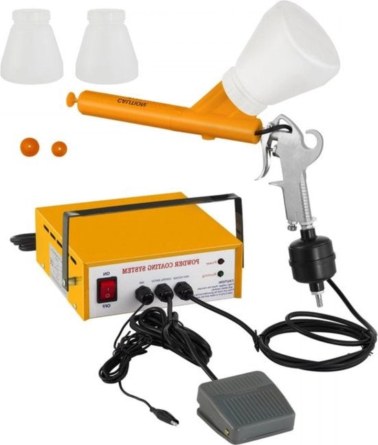 Spruzzatore elettrico - Verniciatura a polvere - PC03-5 - Pistola spray gialla