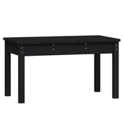 Panchina da Giardino | Panca da Giardino Nera 80x44x45 cm Legno Massello di Pino
