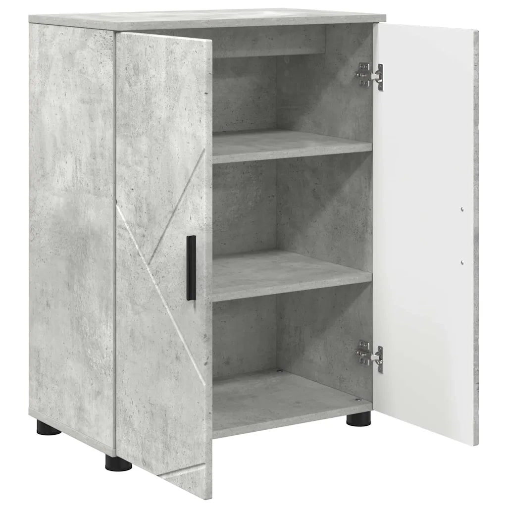 Mobile da Bagno Grigio cemento 60 x 35 x 80 cm