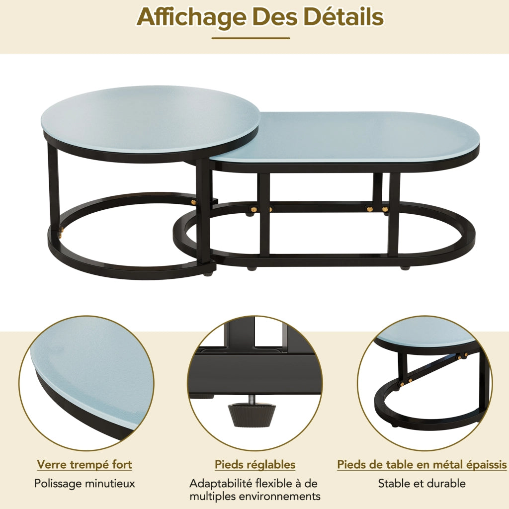 Set Lounge da Giardino 5 Pezzi con Cuscini ¨C MINIMAL ¨C Rattan/Vetro, Beige