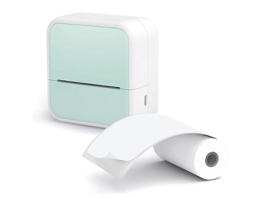Bisofice S1 Mini Stampante Portatile Bluetooth Stampante Termica Senza Inchiostro per Etichette Adesive Foto Appunti Planner Compatibile iOS e Android Verde