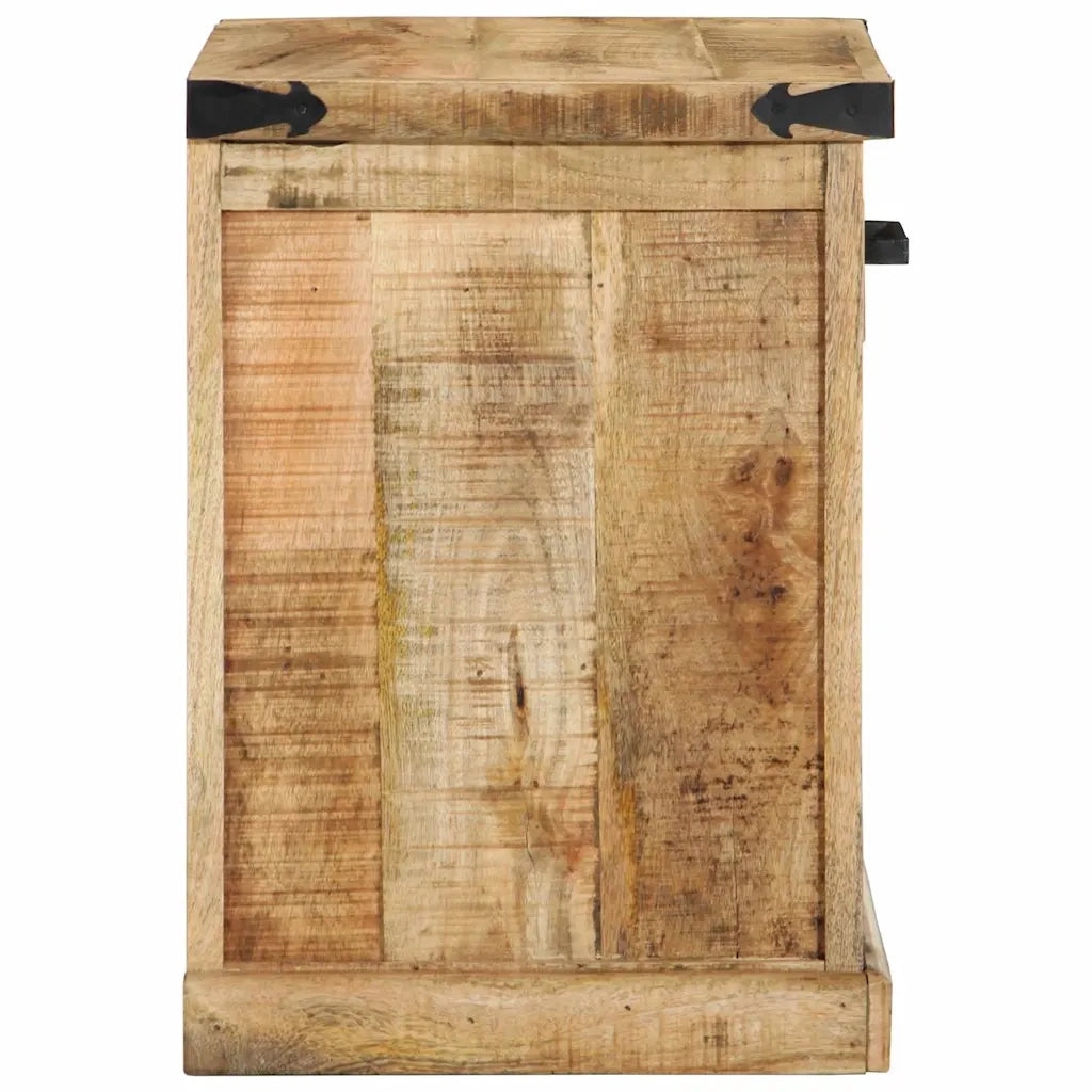 panchina con cassetto Marrone 110 x 35 x 50 cm Mango Grezzo CFW1779879