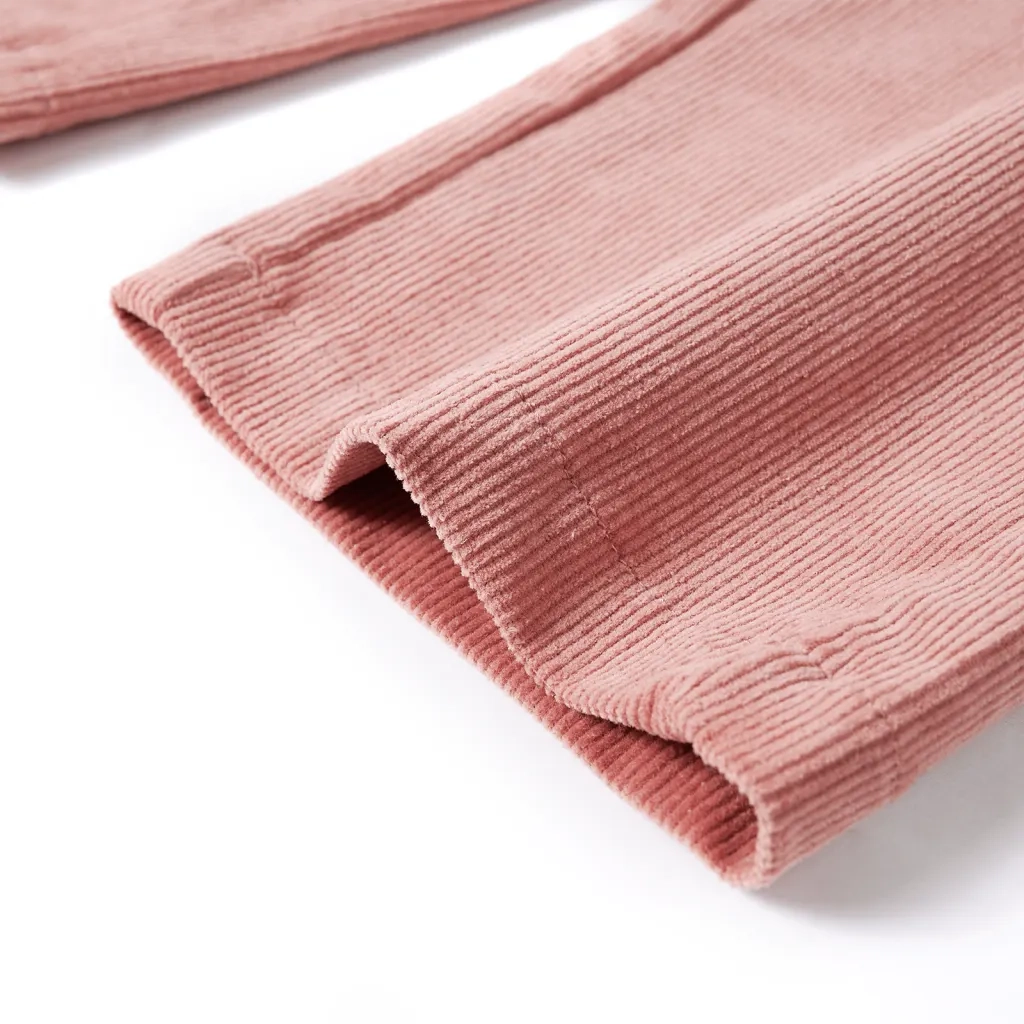 Pantaloni per Bambini in Velluto a Coste Rosa Antico 116 CFW7422278