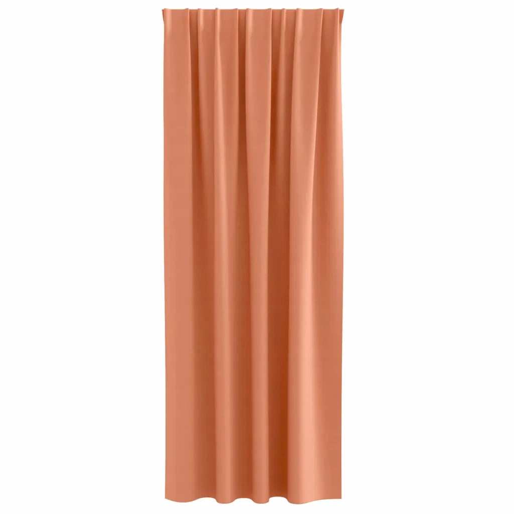 vidaXL Tende con tende 2 pcs Terracotta Poliestere