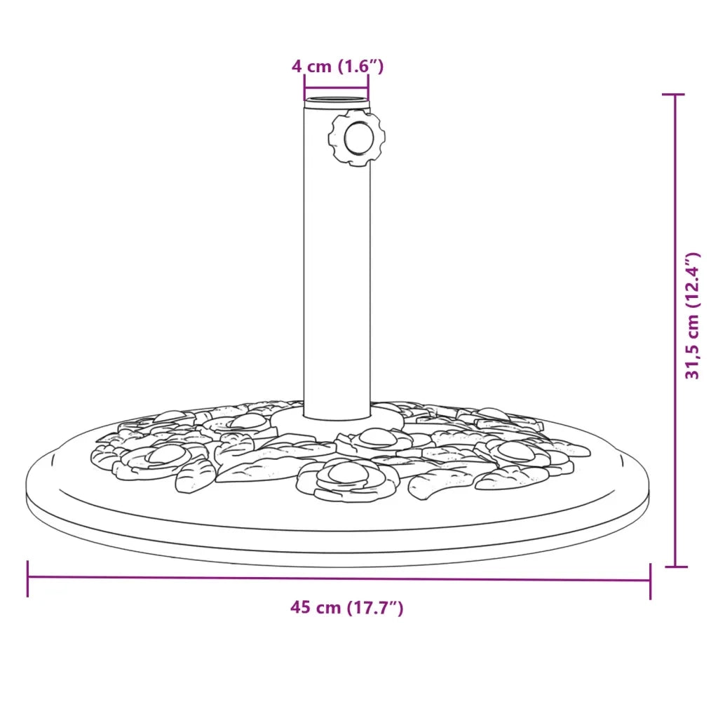 Base per Ombrellone per Pali ?38/48 mm 12 kg Rotonda CFW3577809