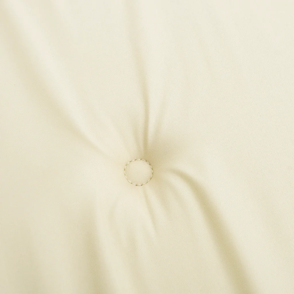 Cuscini per Sedia con Schienale Alto 2 pz | Cuscini per sedie Crema Tessuto Oxford