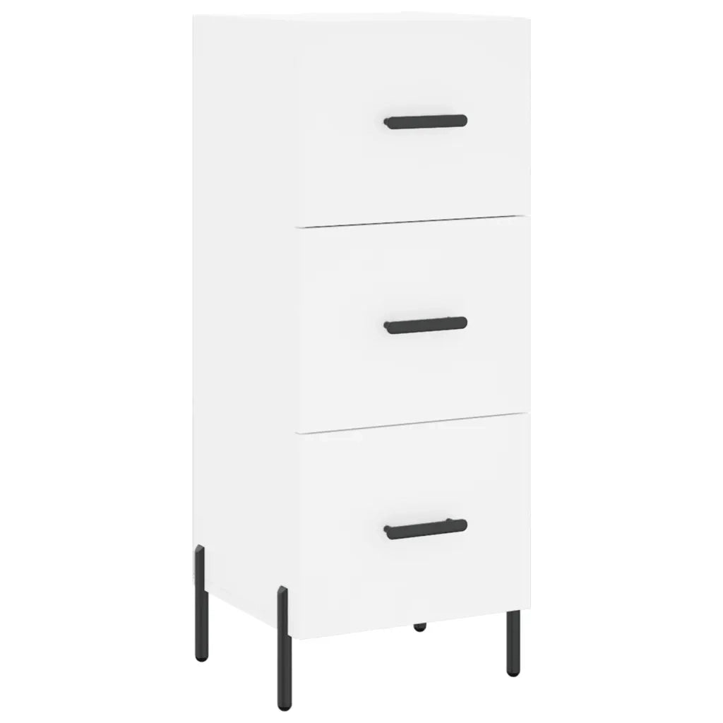 Credenza | Madia | Buffet da pranzo | Armadio da pranzo Bianca 34,5x34x180 cm in Legno Multistrato