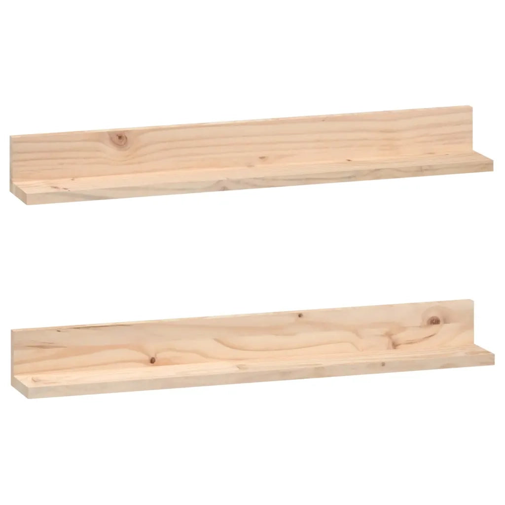 Mensole da Parete 2 pz 80x11x9cm in Legno Massello di Pino cod mxl 33745