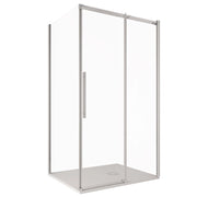 Box doccia due lati in cristallo 8mm h200cm anticalcare target, misura 70x120