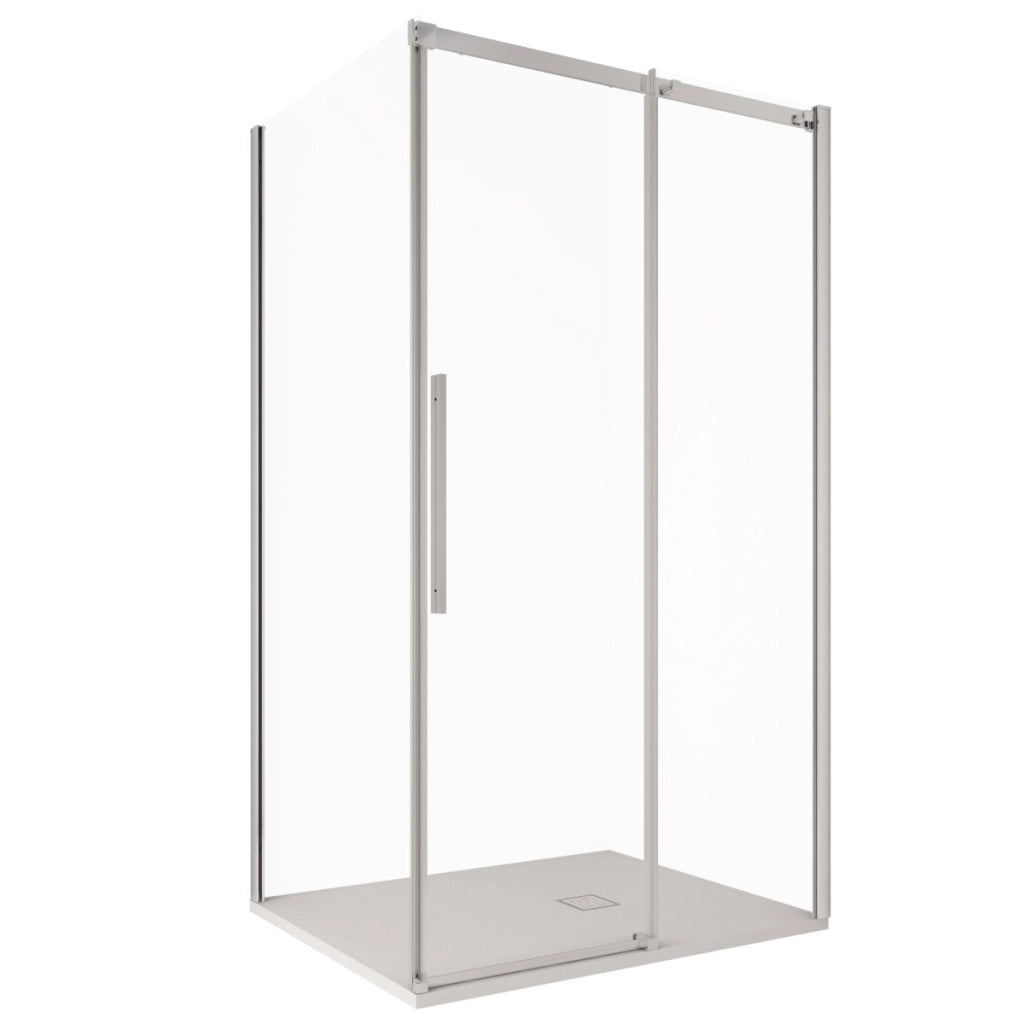 Box doccia due lati in cristallo 8mm h200cm anticalcare target, misura 70x120
