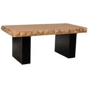 Tavolo in legno e metallo marrone 200x100x78h cm