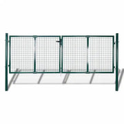 Cancello in Acciaio 306x175 cm Verde