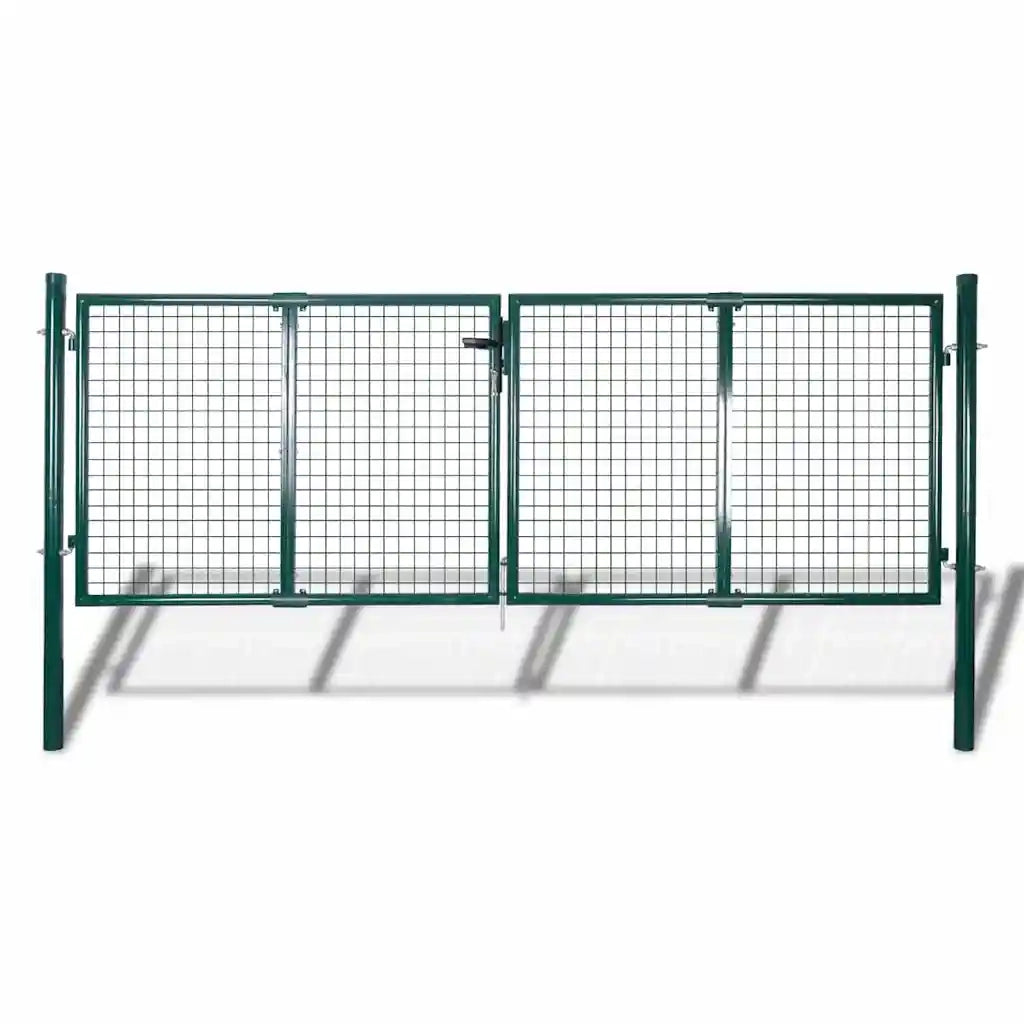 Cancello in Acciaio 306x175 cm Verde