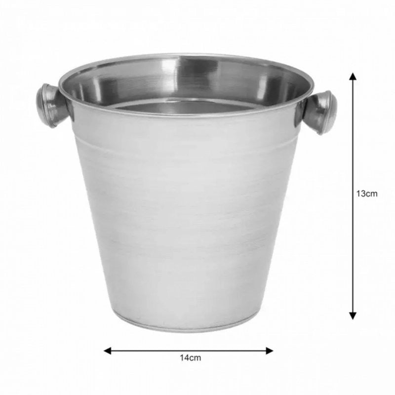 Secchiello per ghiaccio in acciaio inossidabile Kinghoff KH-1241 con manici, capacità 1,5 l