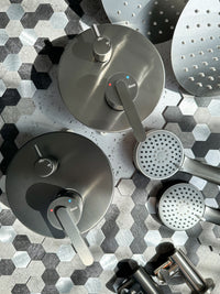 Set Doccia Da Incasso Rea Ontario Brush Nickel + Box