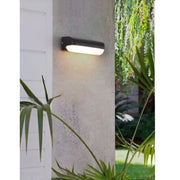 Trade Shop - Applique Nero Da Esterno 12 Watt Luce Calda Fredda Naturale Es63 - -bianco Caldo      -