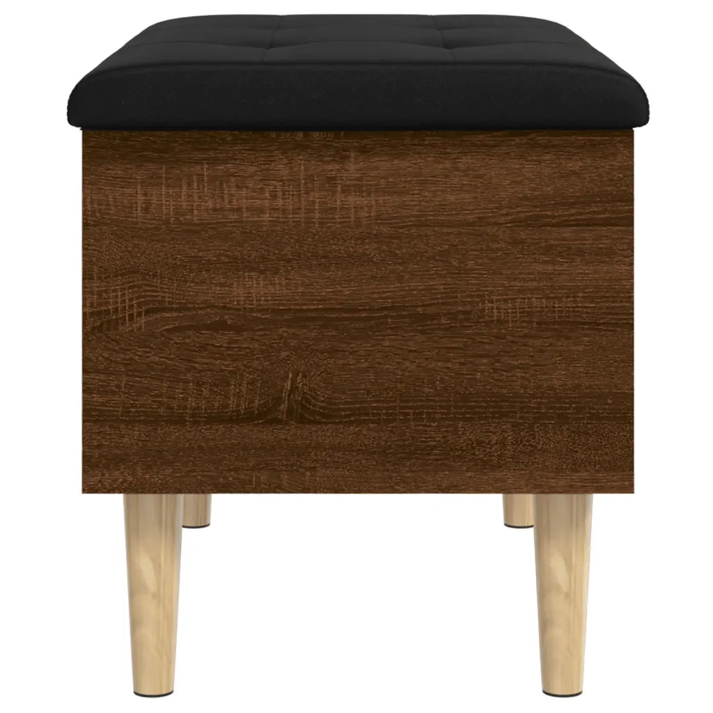 Panca Portaoggetti Rovere Marrone 62x42x46 cm Legno Multistrato