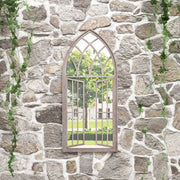 Specchio da Giardino-Specchio Decorativo-Specchio Esterno Sabbia 100x45 cm in Ferro per Uso Esterno 304293