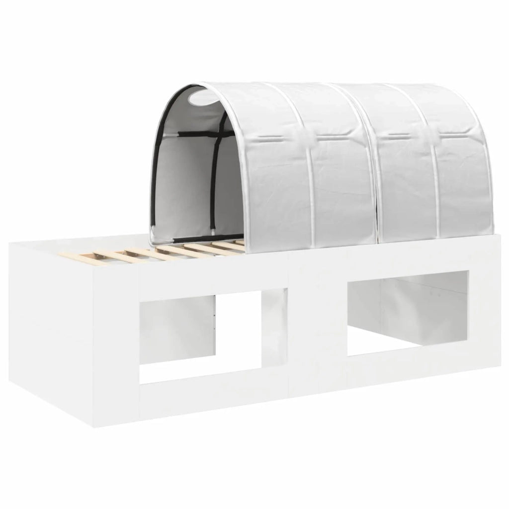 Letto alto per bambini con scrivania 3 pz Bianco 3423683