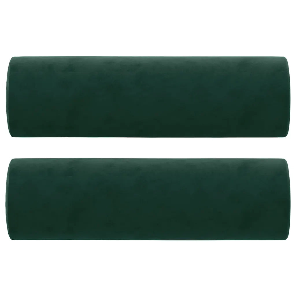 Cuscini Decorativi 2 pz Verde Scuro ?15x50 cm in Velluto CFW9486372