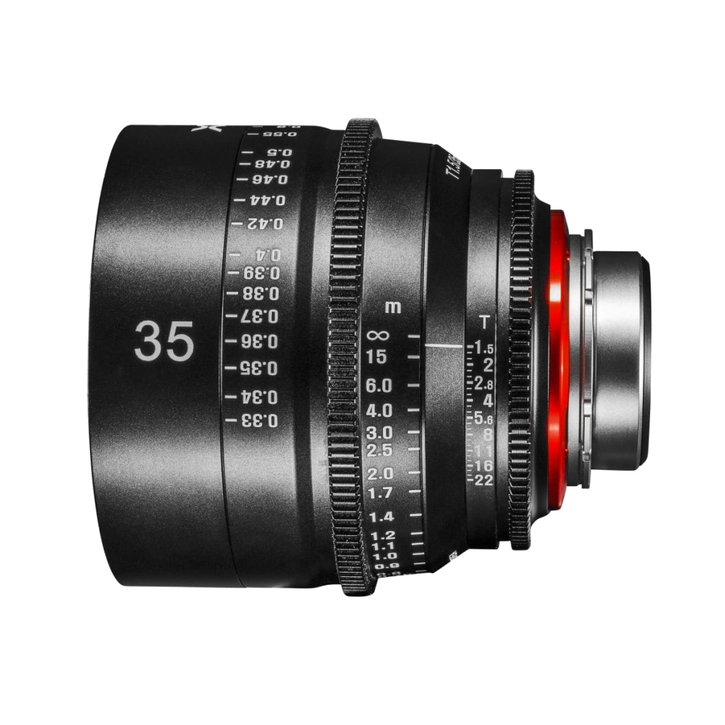 XEEN Cinema 35mm T1.5 PL obiettivo full frame MF Cine Video per alte risoluzioni con pignoni follow focus
